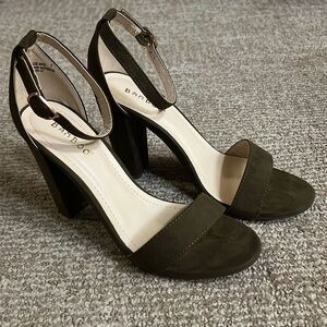 Bamboo block heels